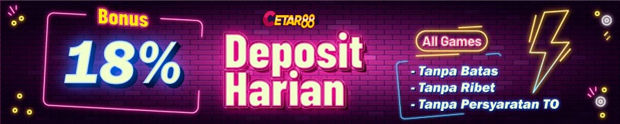 BONUS DEPOSIT HARIAN 18%
